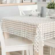 Obrusy i serwetki - Jasmina Obrus gipiurowy, jasny szary 007 z lurexem, 140x220cm 061802/KSP/007/140220/1 - miniaturka - grafika 1