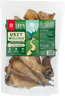 MACED 100% Natura Ucho Wołowe 600g - Przysmaki dla psów - miniaturka - grafika 1