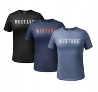 Koszulki męskie - MUSTANG T-shirt KOSZULKA męska BAWEŁNA sportowa XL - 3 sztuki mix - miniaturka - grafika 1