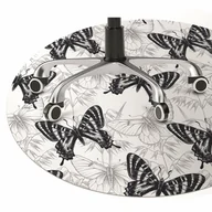Podnóżki, podpórki, podkładki - Mata na podłogę pod krzesło Rysunek motyli fi100 cm - miniaturka - grafika 1