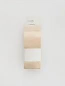 Rajstopy - Reserved - Bawełniane rajstopy 3 pack - kremowy - miniaturka - grafika 1