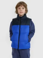 Kurtki i płaszcze dla chłopców - 4F Bezrękawnik puchowy z wypełnieniem syntetycznym chłopięcy - niebieski 152 (11-12 lat) - miniaturka - grafika 1
