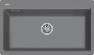 Zlew PLADOS LUX 86.10 TITANIUM METAL (szary metalik 42) (LX861042) - Zlewozmywaki - miniaturka - grafika 1