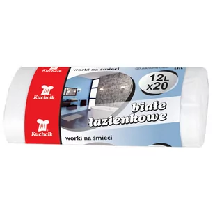 Kuchcik AKU Worki na śmieci białe łazienkowe 12L A20 2893 - Worki na śmieci - miniaturka - grafika 1