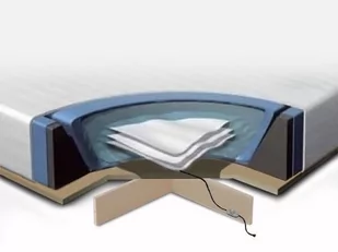 Beliani Komplet akcesoriów do łóżka wodnego z podestem - 180x200 cm - Inne meble do sypialni - miniaturka - grafika 1