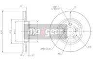 Tarcze hamulcowe - MAXGEAR Tarcza hamulcowa 19-0969 - miniaturka - grafika 1