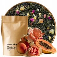 Herbata - Herbata zielona Ciepły Poranek 1000g liściasta brzoskwinia papaja róża 1kg - miniaturka - grafika 1