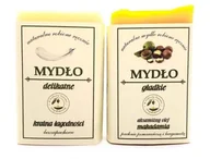 Mydła - zestaw delikatny: mydło delikatne kraina łagodności + mydło gładkie aksamitny olej makadamia - miniaturka - grafika 1