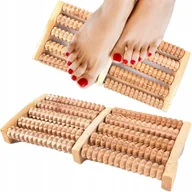 Masażery - Drewniany Masażer Poprawiający Krążenie do Ciała Stóp Nóg Roller Ręczny - miniaturka - grafika 1