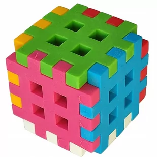 Klocki Marioinex Mini Wafle Kostka Szczęścia 6 El. - Klocki - miniaturka - grafika 1
