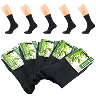 Skarpetki męskie - 5X SKARPETKI SKARPETY BAMBUSOWE MĘSKIE CIEMNOSZARE PREMIUM 44-46 - miniaturka - grafika 1