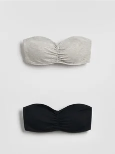 Reserved - Biustonosz bandage 2 pack - czarny - Biustonosze - miniaturka - grafika 1