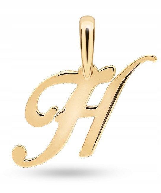 ZŁOTA MODNA ZAWIESZKA LITERKA H 333