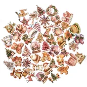 Zabawki kreatywne - Zestaw naklejek świątecznych 4-6cm 50 sztuk rozmiar M - miniaturka - grafika 1