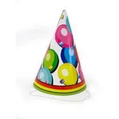 Urodziny dziecka - Arpex Czapeczki urodzinowe Kolorowe Party 6 szt. - miniaturka - grafika 1