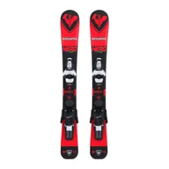 Narty - Narty zjazdowe dziecięce Rossignol HERO PRO + Team 4 GW Black Bulk czarne RALWE01 80 cm - miniaturka - grafika 1