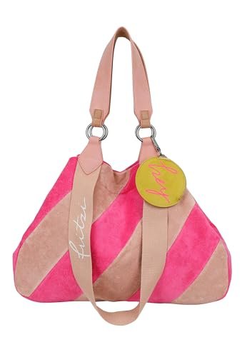 Fritzi aus Preussen Damska torba na zakupy Izzy Medium frotte Pink Lollipop Shopper, Różowy lizak, jeden rozmiar