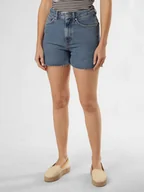 Spodenki damskie - Tom Tailor Denim Damskie szorty dżinsowe Kobiety Bawełna niebieski jednolity, S - miniaturka - grafika 1