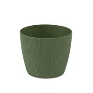 Donice - Osłonka doniczki Magnolia 21.5cm zielona Lamela - miniaturka - grafika 1