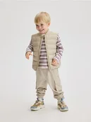 Kombinezony dla dzieci - Reserved - Pikowana kamizelka - złamana biel - miniaturka - grafika 1