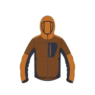 Kurtki męskie - CMP Męska kurtka polarowa Knit Tech z stałym kapturem, Jaffa, antracyt, 54 - miniaturka - grafika 1