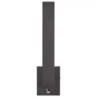 Lampy ogrodowe - Lampa ścienna zewnętrzna LED z czujnikiem ruchu czarna TUMMEL - miniaturka - grafika 1