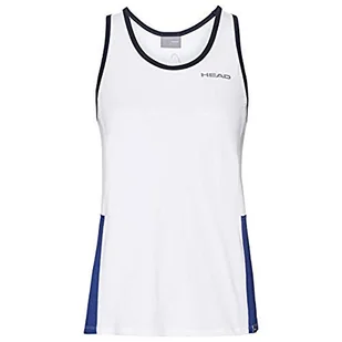 Head Club Tank Top G dziewczęce T-shirty biały white/royal 164 816469-WHRO164 - Koszulki i topy damskie - miniaturka - grafika 1