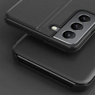 Eco Leather View Case elegancki futerał etui z klapką i funkcją podstawki Samsung Galaxy S22+ (S22 Plus) czarny - Etui i futerały do telefonów - miniaturka - grafika 10