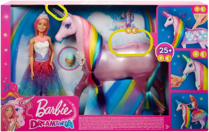 Mattel Lalka Jednorożec Magia świateł FXT26