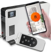 Ogrzewanie przenośne - Grzejnik elektryczny konwektorowy LTC 2300W termostat WiFi + pilot TUYA MA UG25 - miniaturka - grafika 1