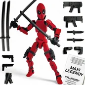 Figurki dla dzieci - Figurka kolekcjonerska Deadpool 17cm oryginalna MAXI LEGENDY mini figurki - miniaturka - grafika 1