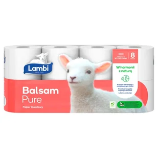 Lambi Balsam Pure Papier toaletowy 8 rolek - Woda - miniaturka - grafika 1