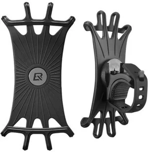 Uchwyt rowerowy silikonowy RockBros LF436BK na rower motocykl hulajnogę na kierownicę do telefonu Czarny - Akcesoria rowerowe - miniaturka - grafika 1
