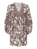 Sukienki - ONLY Sukienka w kolorze beżowo-brązowym - miniaturka - grafika 1