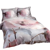 Pościel - Pościel satynowa 200x220 satynlove 12408 różowe kwiaty - miniaturka - grafika 1