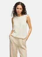 Bluzki damskie - Vila Bluzka Pernillu 14105237 Beżowy Loose Fit - miniaturka - grafika 1