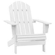 Meble ogrodowe - Dekoria Dekoria Fotel Adirondack drewniany biały 70,5 x 96 x 92 cm VXL-40860 - miniaturka - grafika 1
