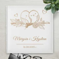 Albumy fotograficzne - Duży album na zdjęcia z grawerem dla pary na ślub rocznicę parapetówkę - miniaturka - grafika 1