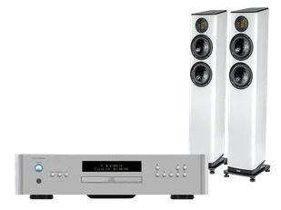 Rotel RA-1572 MkII (srebrny) + FS407.2 (biały) - Zestawy stereo - miniaturka - grafika 1