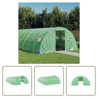 Szklarnie ogrodowe - Szklarnia Living Store z ramą stalową Zielona 40 m² 10x4x2 m - miniaturka - grafika 1