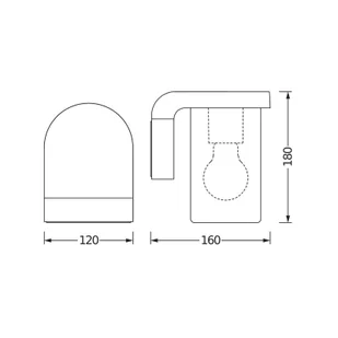 OSRAM Kinkiet zewnętrzny ENDURA CLASSIC CASCADE, możliwość ściemniania, aluminiowy / szary / cynkowy, aluminium, nowoczesny - Lampy ogrodowe - miniaturka - grafika 1