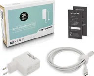 Zasilacze do laptopów - Zasilacz do laptopa Movano Zasilacz Ładowarka do Apple Macbook USB-C 30W - miniaturka - grafika 1