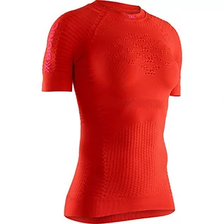 Koszulki i topy damskie - X-Bionic damska koszulka z krótkim rękawem Effektor 4.0 Run Sunset Orange/Namid Red L - grafika 1