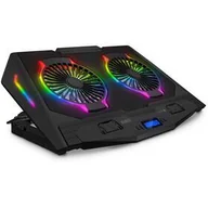Podkładki chłodzące pod laptopa - Connect IT NEO RGB do 17" (CCP-3020-BK) Czarna - miniaturka - grafika 1