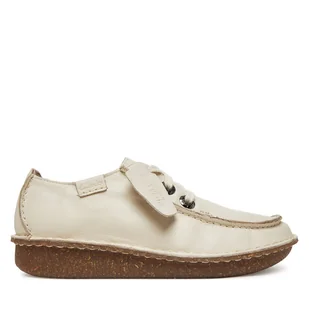 Półbuty Clarks Funny Dream 26181433 Écru - Półbuty damskie - miniaturka - grafika 1