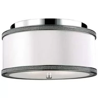 Lampy sufitowe - Elstead Lighting Plafon PAVE styl klasyczny metal nikiel malowany połysk) FE/PAVE/F/S - miniaturka - grafika 1