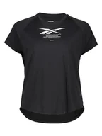 Koszulki sportowe damskie - Reebok Koszulka w kolorze czarnym do biegania - miniaturka - grafika 1