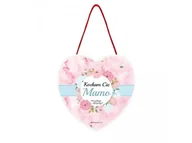 Dyplomy i okładki - TABLICZKA DO ZAWIESZENIA SERCE KOCHAM CIĘ MAMO 12cm - miniaturka - grafika 1