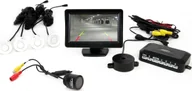 Czujniki parkowania - AMiO 01099 Zestaw czujników 4 sensory białe TFT 4,3 z kamerą Night Vision 301 - miniaturka - grafika 1