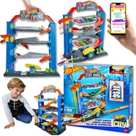 Zabawki konstrukcyjne - Hot Wheels Zestaw Garaż Parking Z Windą Tor Hot Wheels Winda Autko Prezent Dla Dziecka + Ebook - miniaturka - grafika 1